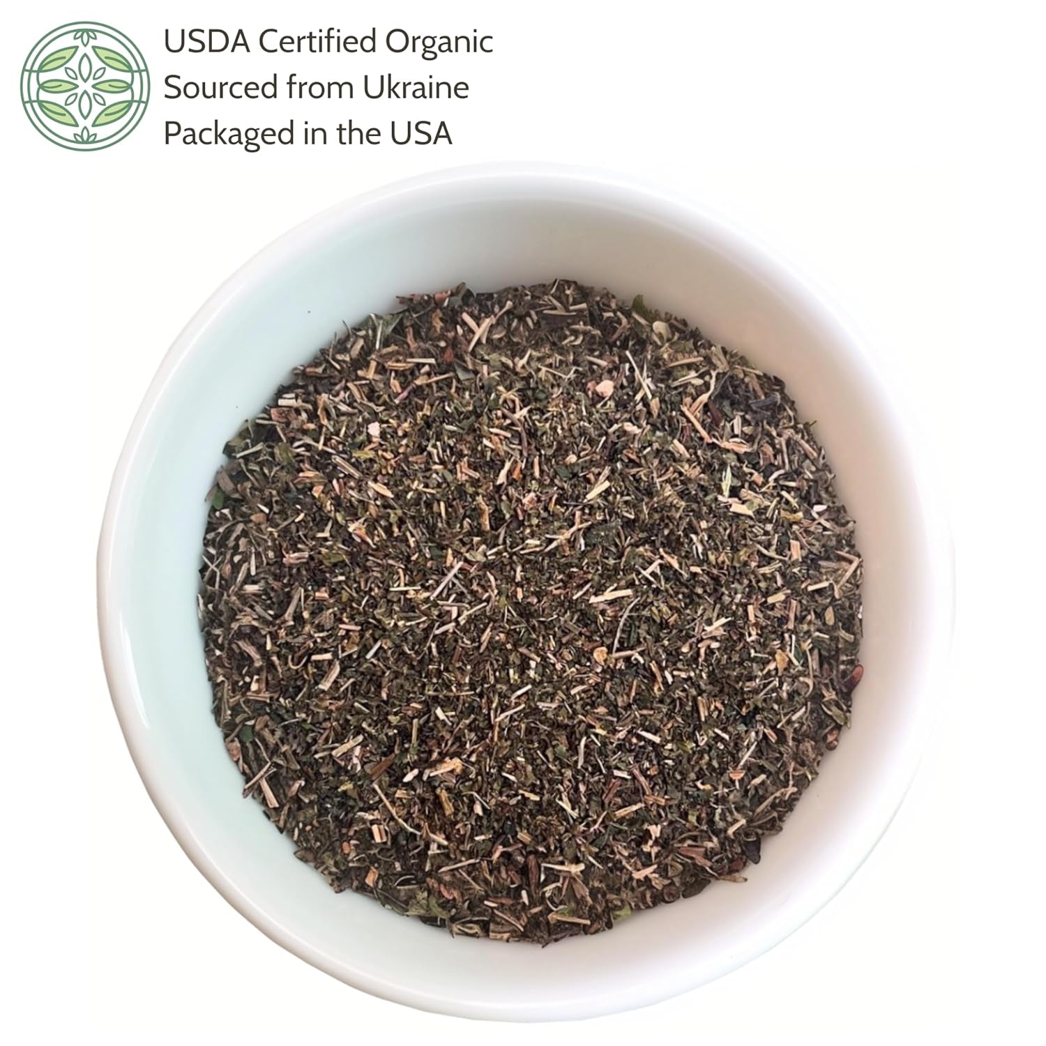 Organic Stinging Nettle 4 Oz. (113G), USDA Certified Organic Nettle Leaf Tea, Ortiga, Stinging Nettles Leaf, Cut & Sifted