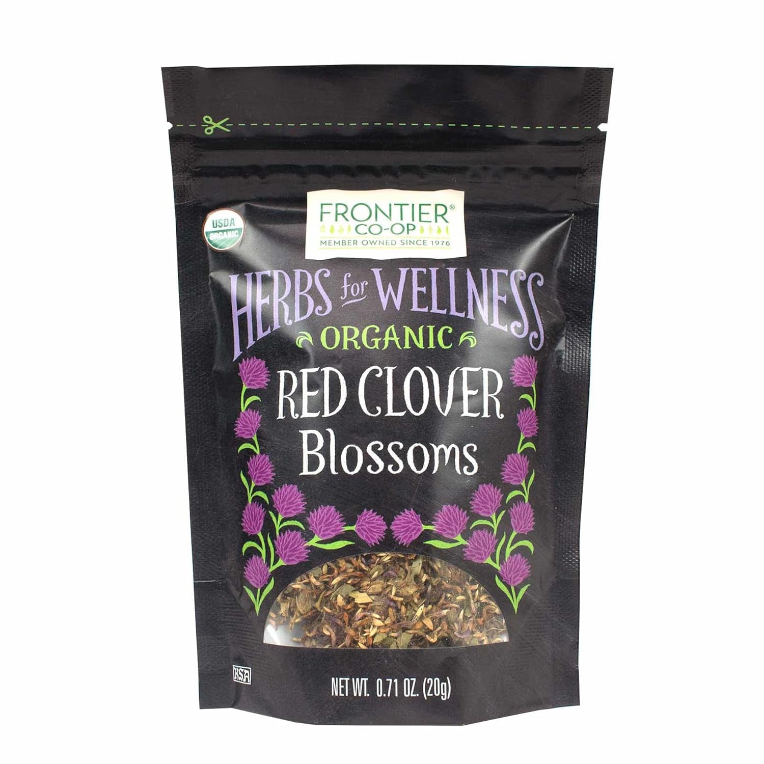 Organic Whole Red Clover Blossoms, 0.71Oz - Fragrant, Natural and Versatile for Garnishes and Red Clover Tea - Kosher, Non-Irradiated