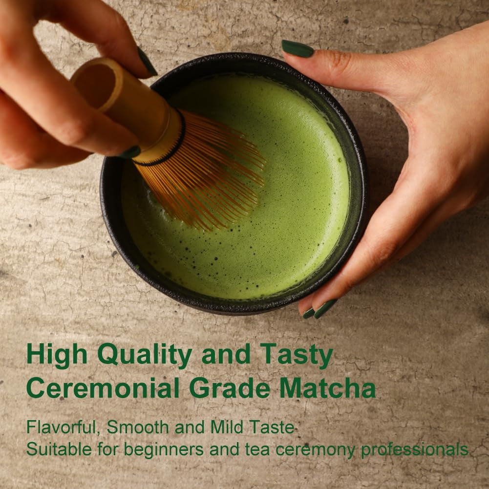 Premium First Harvest USDA Certified Organic Green Tea Matcha Powder, Rich Flavor, 100% Vegan with No Fillers, Radiation-Free (50G Culinary Grade Matcha)