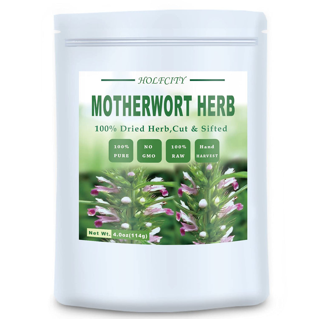 Dried Motherwort Herb, 4.0Oz(114G), Cut & Sifted, 100% Natural Motherwort