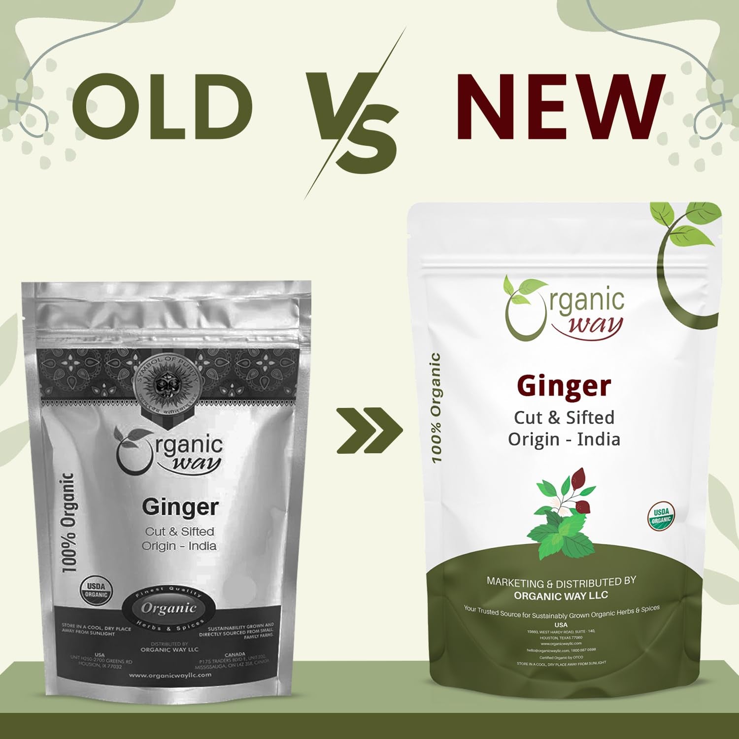 Ginger Root Cut & Sifted (Zingiber Officinale) - Herbal Tea | Kosher & USDA Certified | Vegan, Non-Gmo & Gluten Free | Tested for Heavy Metal and Purity | 100% Raw from India (1LB -16Oz)