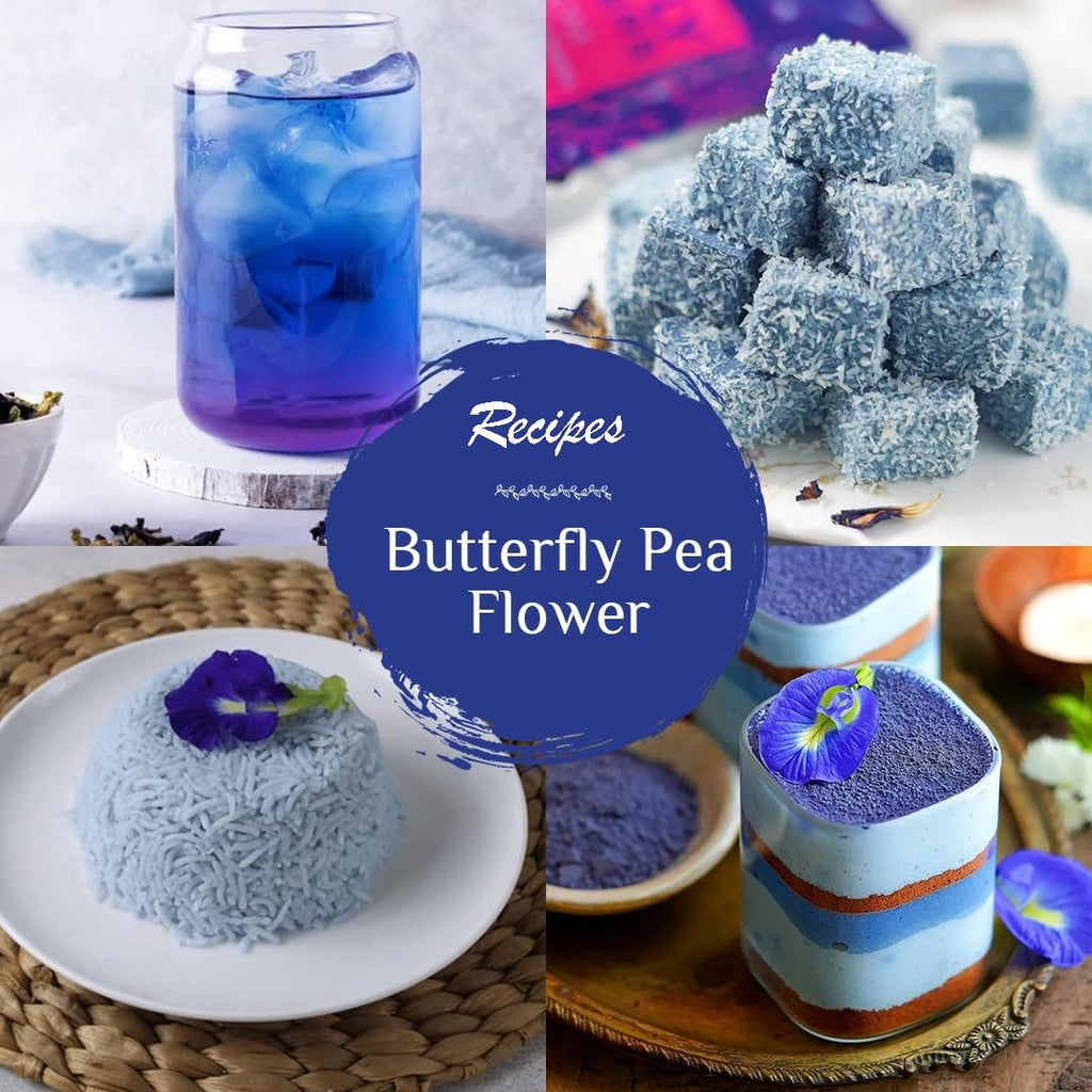 - Butterfly Pea Flower Tea - 2.11 Oz (150+ Cups) | Antioxidant Rich | Chemical Free - Herbal Tea - Caffeine Free - Non Bitter - No Preservatives | Zipper Pack