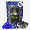 - Butterfly Pea Flower Tea - 2.11 Oz (150+ Cups) | Antioxidant Rich | Chemical Free - Herbal Tea - Caffeine Free - Non Bitter - No Preservatives | Zipper Pack